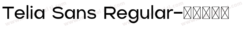 Telia Sans Regular字体转换